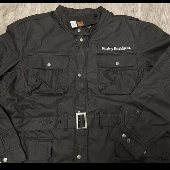 Harley Davidson Riding Jacket Motorcycle Coat #1 Men's Size Large (97403-24VM) - Picture 3 of 8